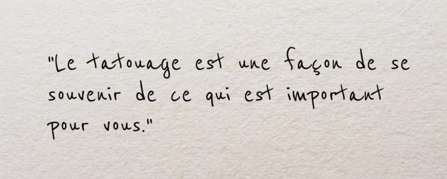 citation tatouage La belle encre 